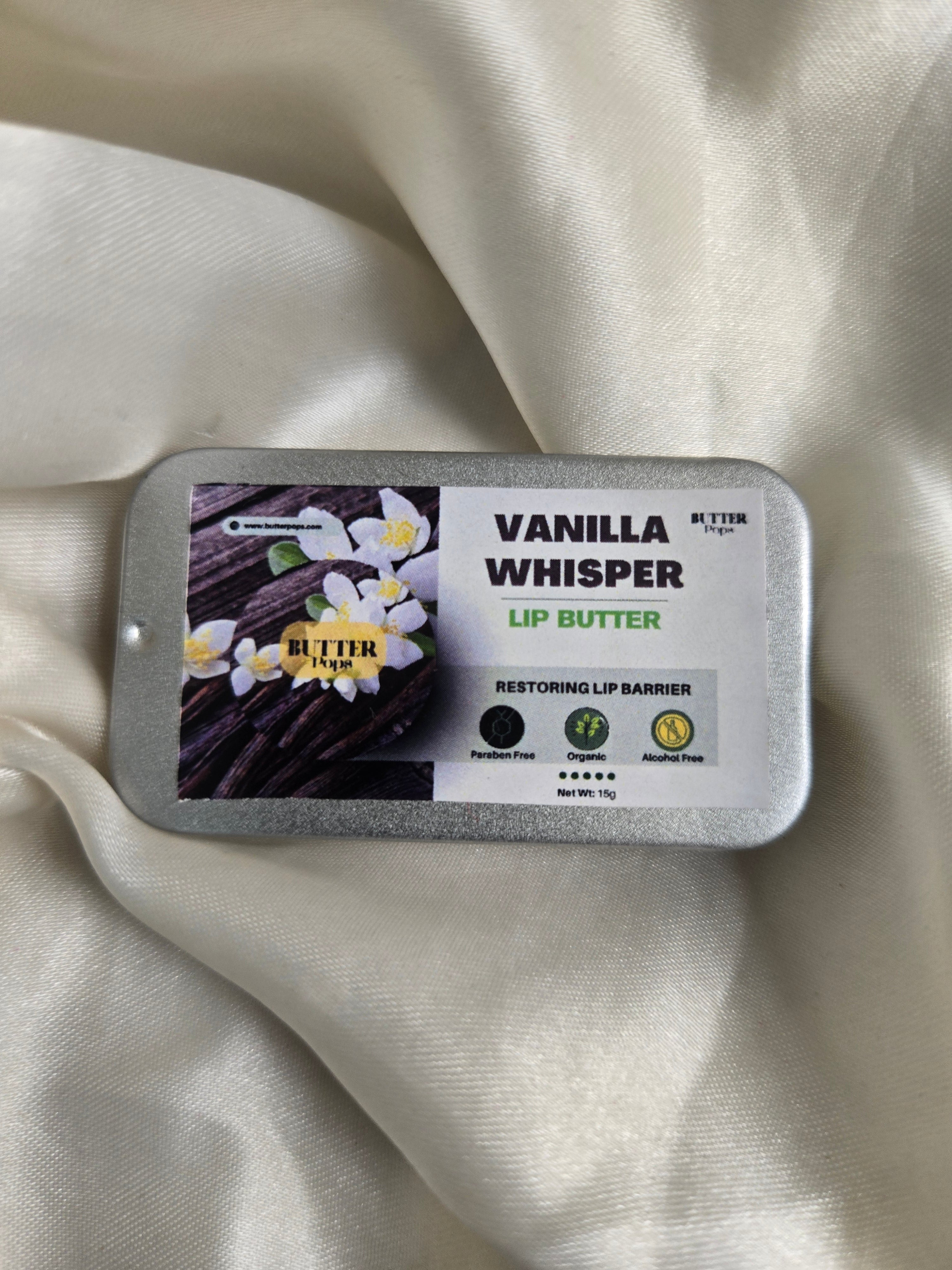 Organic Vanilla Whisper Lip Balm - Infused with Vanilla for Sensitive, Dry Lips